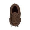 Winter Ski Headgear Solid Color Adjustable Drawstring Thickened Plush Warm Hat 3-in-1 Face Guard Head Cover Hat
