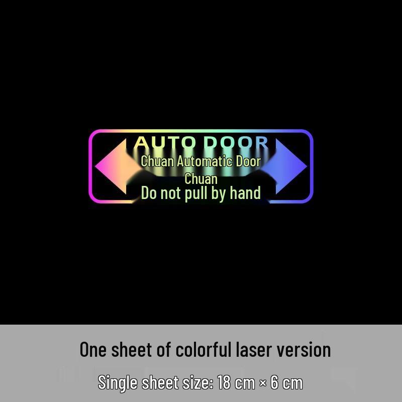 Предупреждающий стикер об электрической двери для коммерческих фургонов: Совместимо с GL8, Odyssey, Elysion, VITO, Toyota Sienna