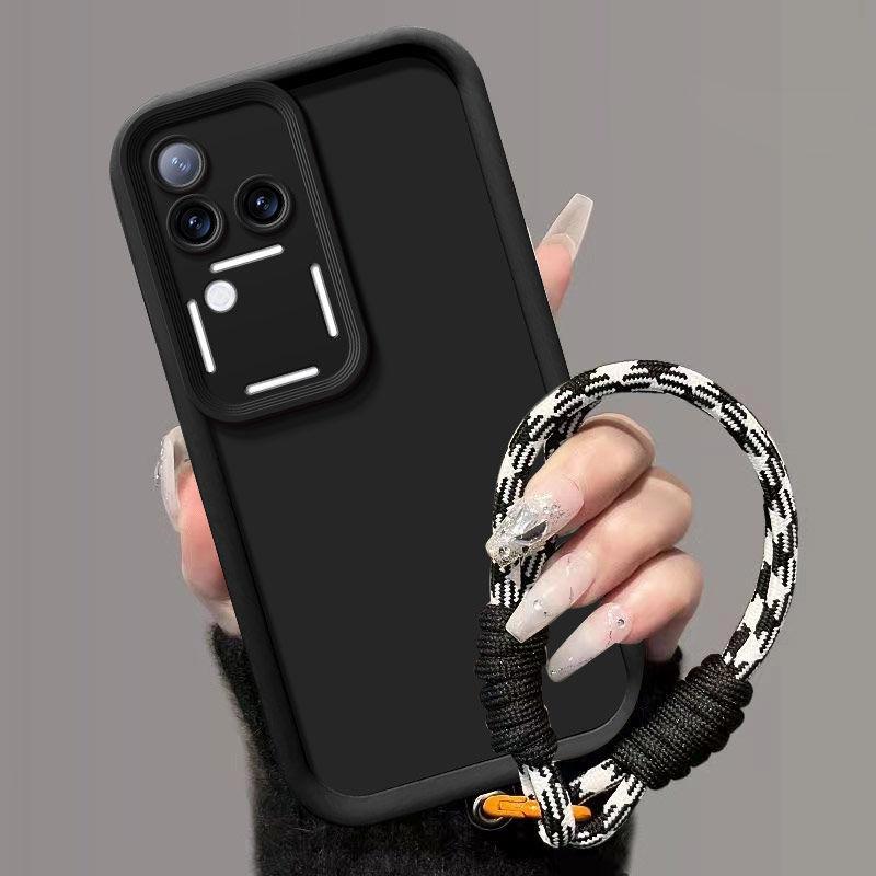 Для чехла Vivo S18 Pro чехол для телефона vivo S18 Pro 5G тканый шнурок матовая задняя крышка скин-фелт защита противоударный чехол