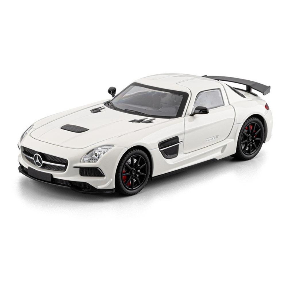 1/24 Бенц SLS AMG Суперкар Сплав Модель Машинки Игрушка Литье под Давлением Металлическое Литье Звук и Свет Машинки Игрушки для Детей Транспортное Средство