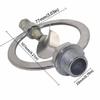 360 Degree Rotation Alloy Rain Nozzle Heavy Duty Metal Butterfly Head Irrigation Sprinkler Scattering Nozzle 1/2" Male Thread