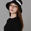 DOYOUKNOWMC ALL SEASON Scarf Ribbon Decoration Black Bucket Hat