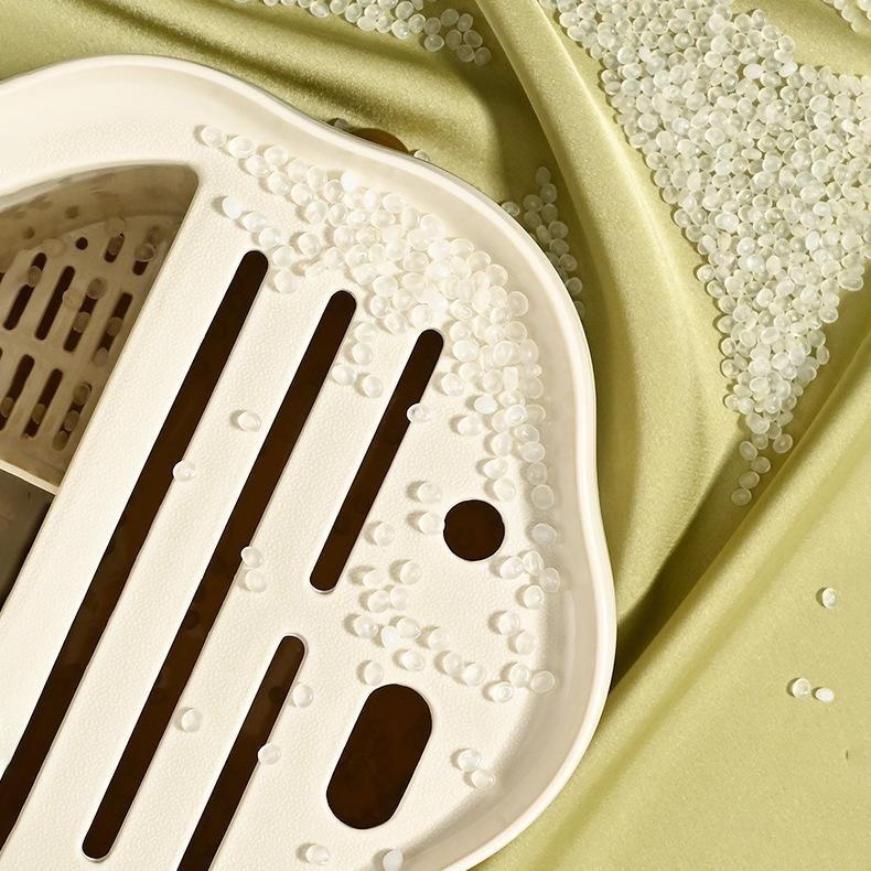 Кухонная вращающаяся полка для ножейЛегкий роскошный кремовый стильМногофункциональная полка для ножейСтеллаж для домашнего храненияВстроенная полка для палочек для еды