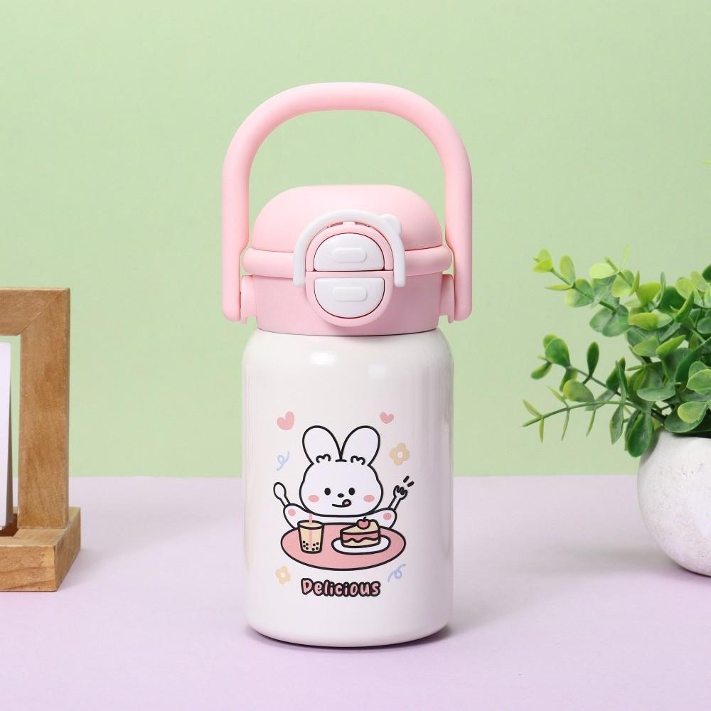 Cute Cartoon Insulated Cup 400ml Baby Water Bottle New Vacuum Cup  for Office Workers