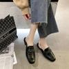 Большие тапочки женские Outside Muller Shoes весна/лето Baotou Half Slippers универсальные квадратные босоножки на низком каблуке женские