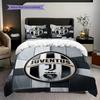 Juventus Heritage Pride Three-piece set (1 * duvet cover + 2 * pillowcase, without core) Soft and comfortable Duvet cover and pillowcase