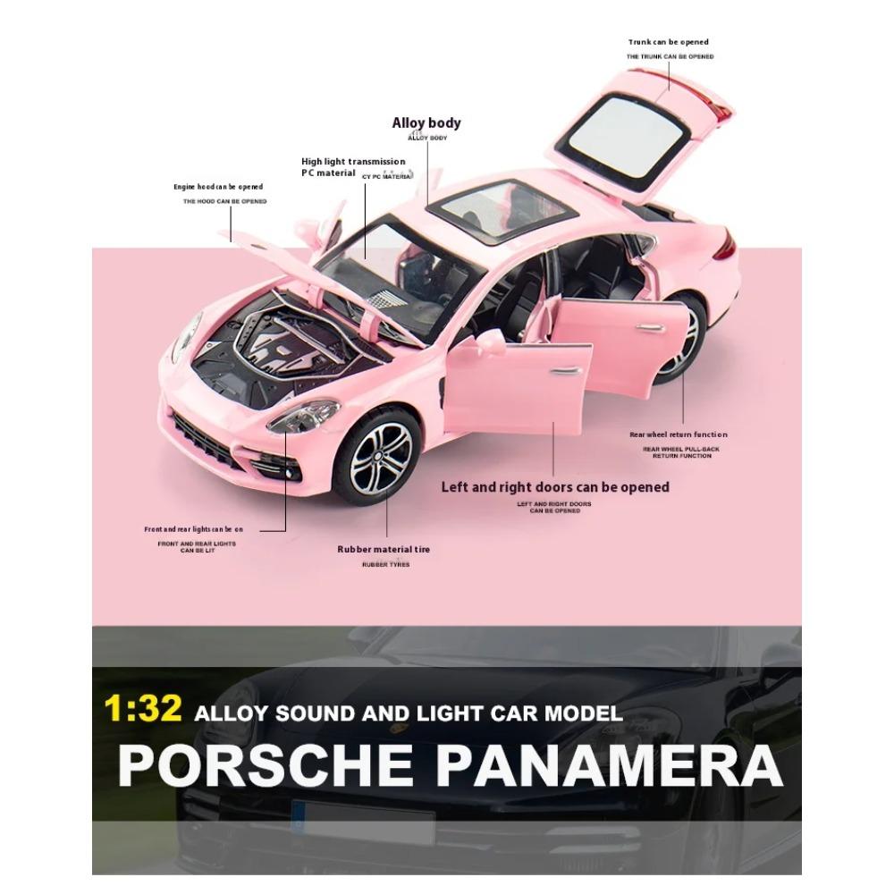 1/32 Porsche Panamera литая модель автомобиля со звуком и светом игрушечный компьютер настольный декоративные украшения коллекция подарочная коробка