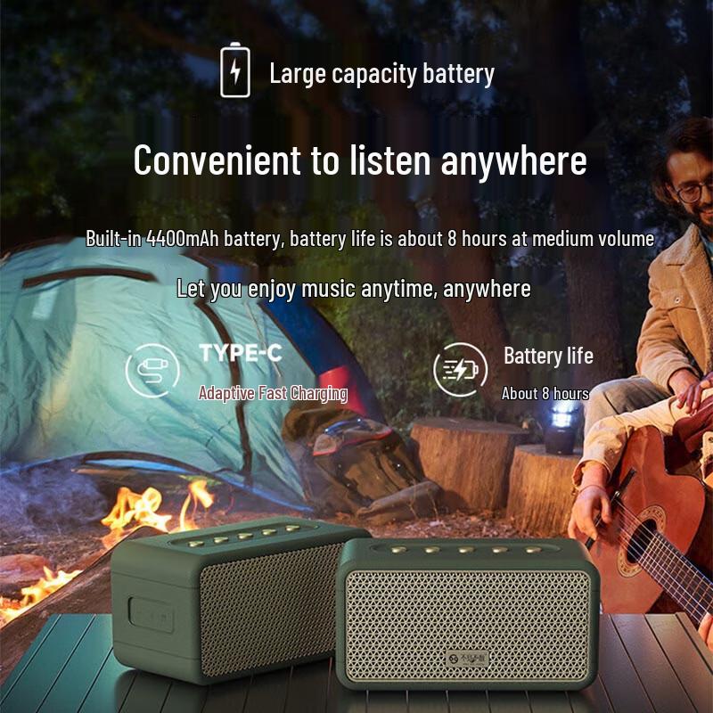SEE ME HERE Wave W10 Portable Bluetooth Speaker CN plug (adapter included)