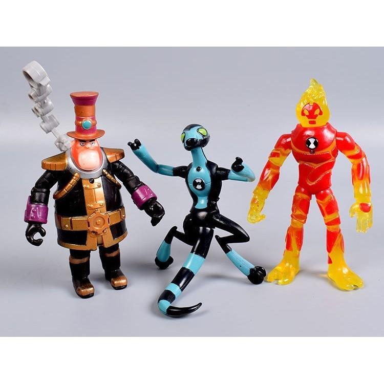 Набор ПВХ фигурок Бена 10 с детализированным дизайном и премиальным качеством исполнения