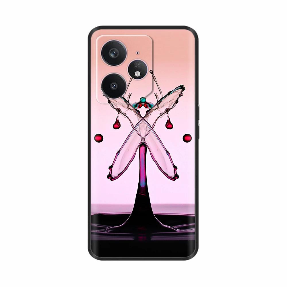 Для Realme Neo 7 Чехол Цветок Птица Мягкий Силикон ТПУ Чехол для Телефона Funda Для Realme Neo7 Чехол Realmi Neo 7 Coque Сумки для Телефона Чехлы