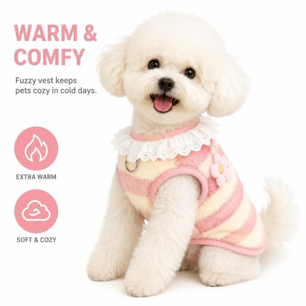 Double sided velvet Dog Sweater Soft Plush Pet Clothes New Dog Clothing Outdoor