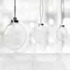 10X Clear Plastic Balls Oval Flat Christmas Baubles Fillable Xmas Tree Ornament