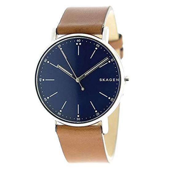 SKAGEN Signatur Quartz Men Watch Navy Brown SKW6355