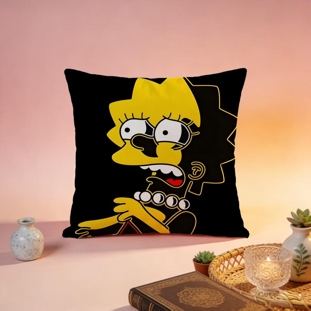 Popular TThe Simpsonsful Cushion Cover Premium SkinFriendly Pillow Case MultiPurpose for Home Office Travel