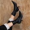 Shoes for Women Hot Sale Ankle Women's Boots Elegant Modern Boots Women Pointed Toe Sewing Side Zip Thin Heel Shoes Female