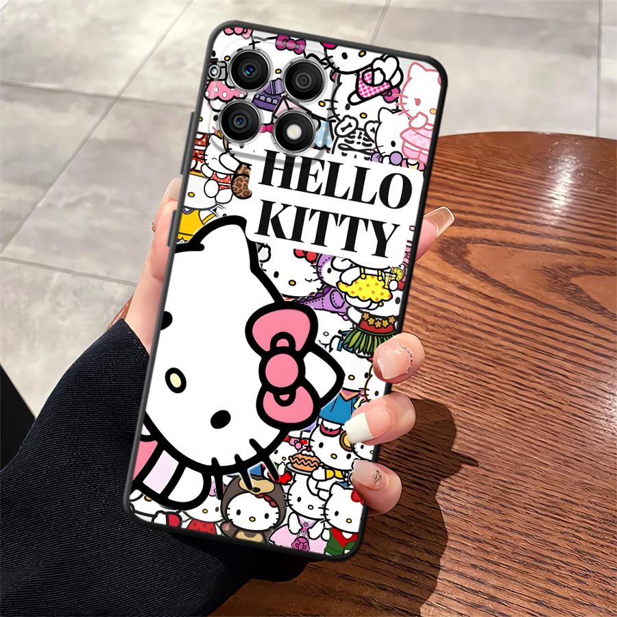 Case for Huawei P Smart 2019 P20 P40 Lite P30 P20 Pro P20 Lite 2018 Funda Phone Cover Cartoon Hello K-Kittys