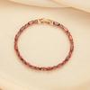 Mihmily Brand-red Gemstone Bracelet. Niche Fashion, Simple Temperament, Versatile
