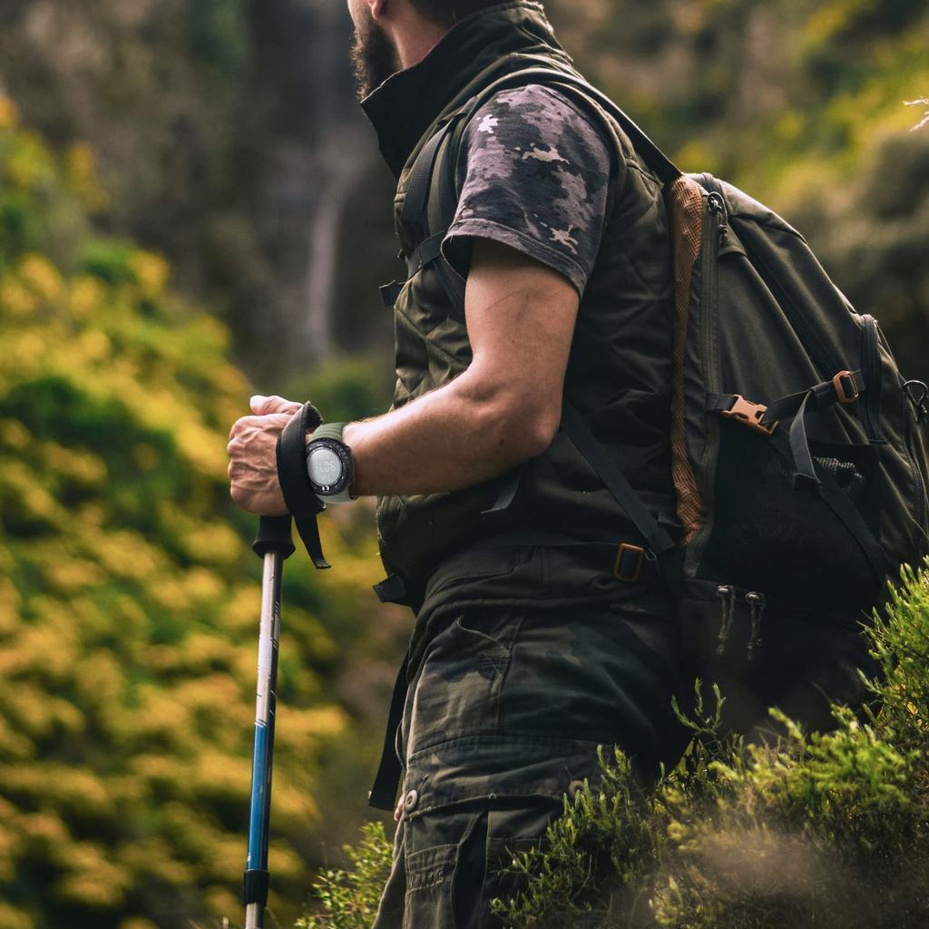 PALADA Digital Sports Watch Waterproof Tactical Watch with LED Backlight for Army Sports Men's Men, Green,