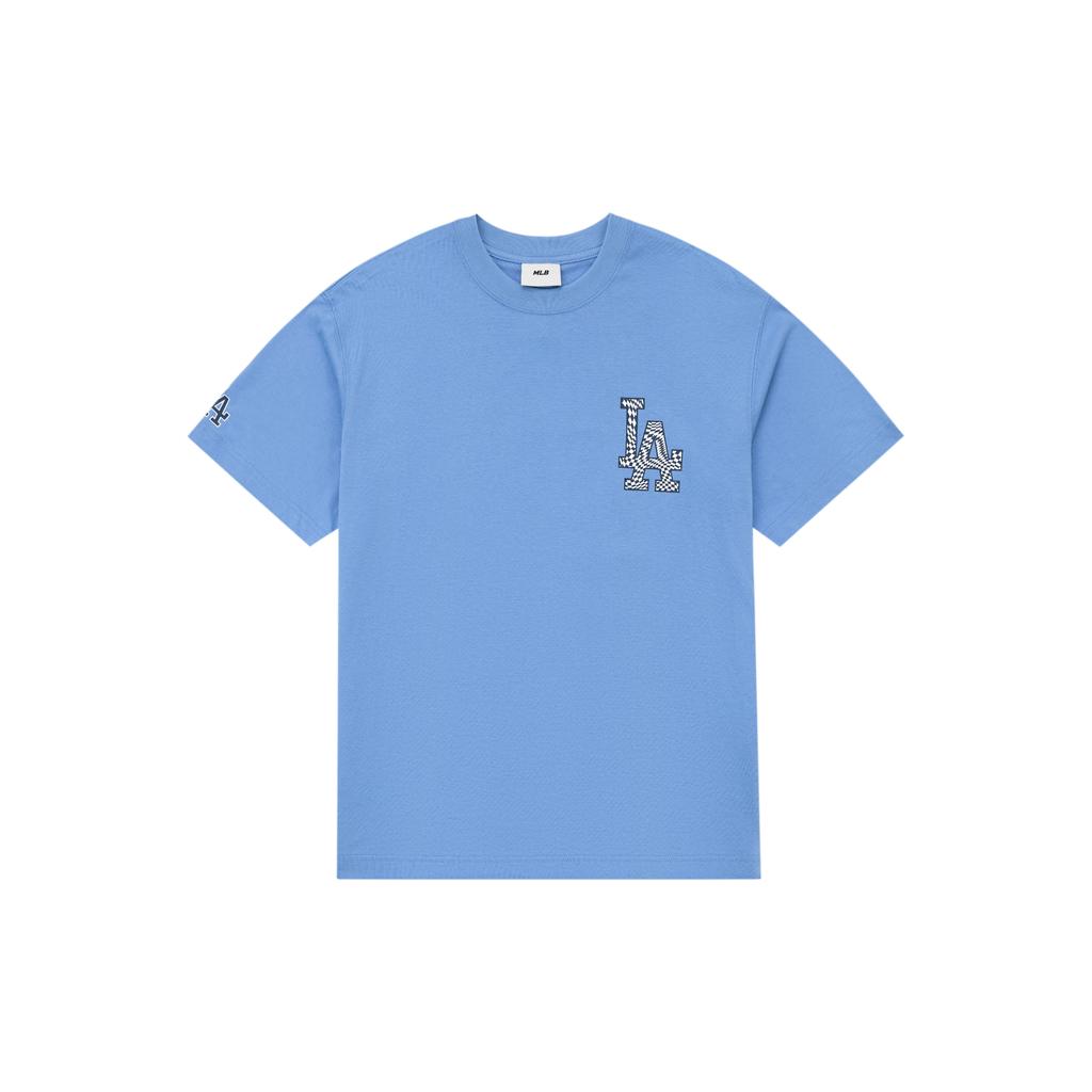New MLB Set in Sleeve T Shirt Unisex Blue 3ATSO0233-07CBL