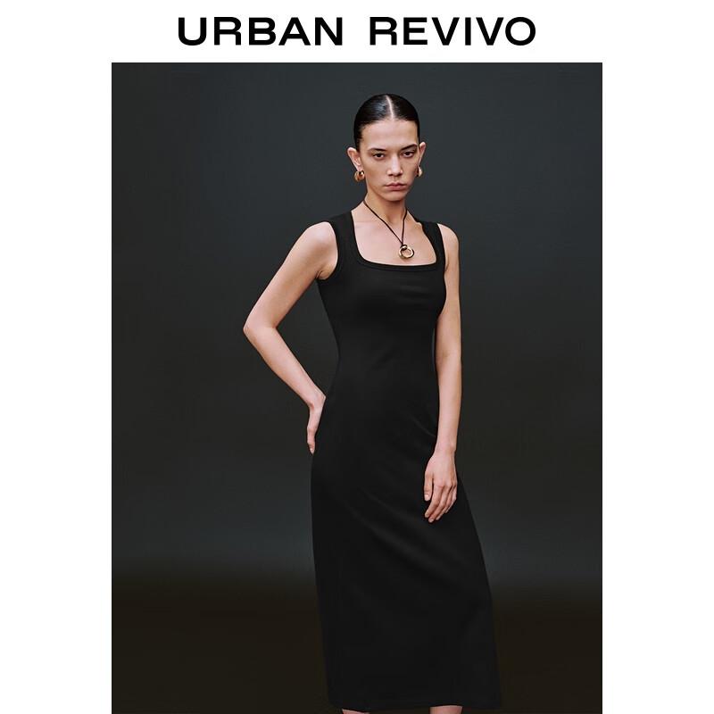 UR2025 Women's Pleated Sleeveless Maxi Dress with Back Slit