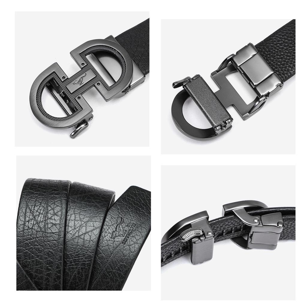 Мужской ремень с автоматической пряжкой, деловой универсальный ремень, высококачественный ремень для брюк, модный новый продукт в стиле ретро