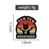 Эмалевая булавка Pew Pew Madafakas с изображением мультяшного кота, утки, лошади, брошь, аксессуары, значок на лацкан рюкзака, украшения в виде животных, подарки для друзей