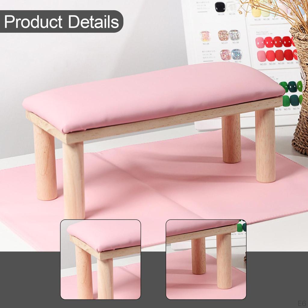 Подлокотник для маникюра Подставка для рук из дерева Подлокотник для маникюрного салона