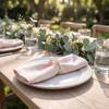 Decorative Napkin Rings for Restaurants 3Pcs Faux Pearl Rings, Reusable Metal Holders, Elegant Luxury Table Accessories Guests Weddings Banquets
