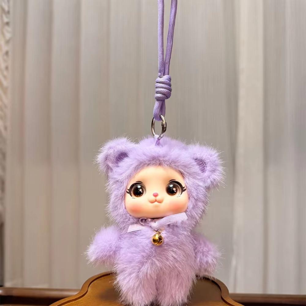 Sheep Dog Vinyl Face Plush Toys Family Series Plush Forest Doll Plush Animals Pendant Bag Charm