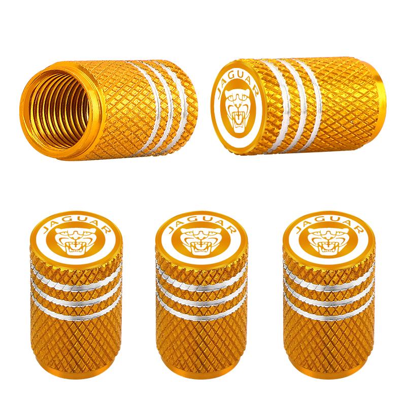 5Pcs Car styling Metal Wheel Tire Valve Caps Stem case For Jaguar Growler XF XE XJ F-Pace X-Type S-Type F-Type E-Pace I-PACE ZZ24