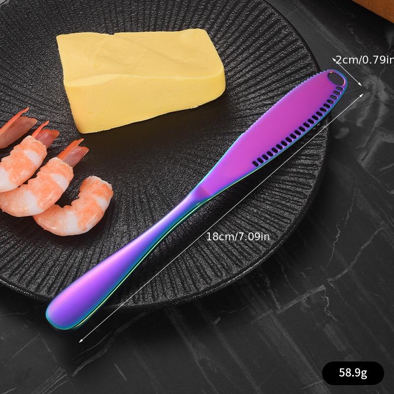 1 шт. Нержавеющая сталь нож для масла с отверстием, нож для сыра, сыра, хлеба, джема, лопатка, нож для масла