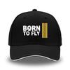 Кепка бейсболка с принтом сэндвич-сэндвич BORN TO FLY, европейская и американская, жесткий верх, изогнутый козырек, мужская уличная кепка