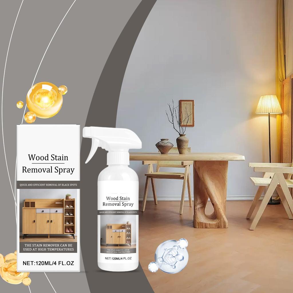 Спрей для удаления морилки с дерева; Средство для удаления пятен с мебели; Средство для удаления пятен с мебели и деревянных полов(100мл)