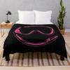 Gaga Chromatica logo (Pink Chrome) Throw Blanket