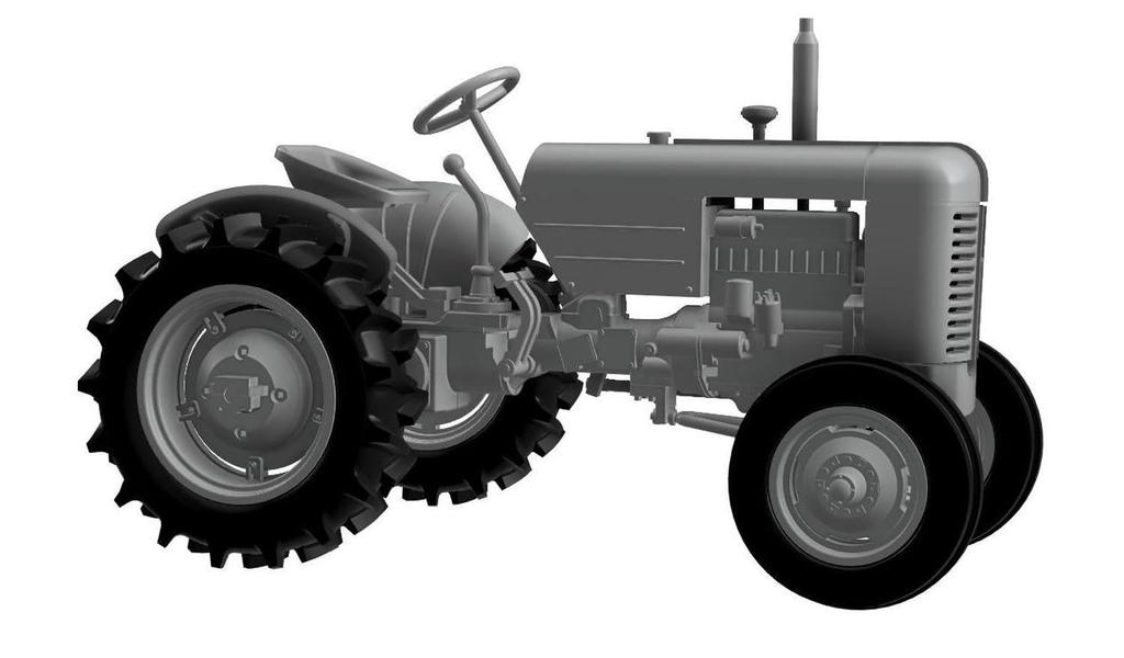 Thunder Model American Case Tractor 2 Sets Compaction Roller Included Plastic Model Assembly Kit TB72001 1/72 Military/civilian VAI/landing