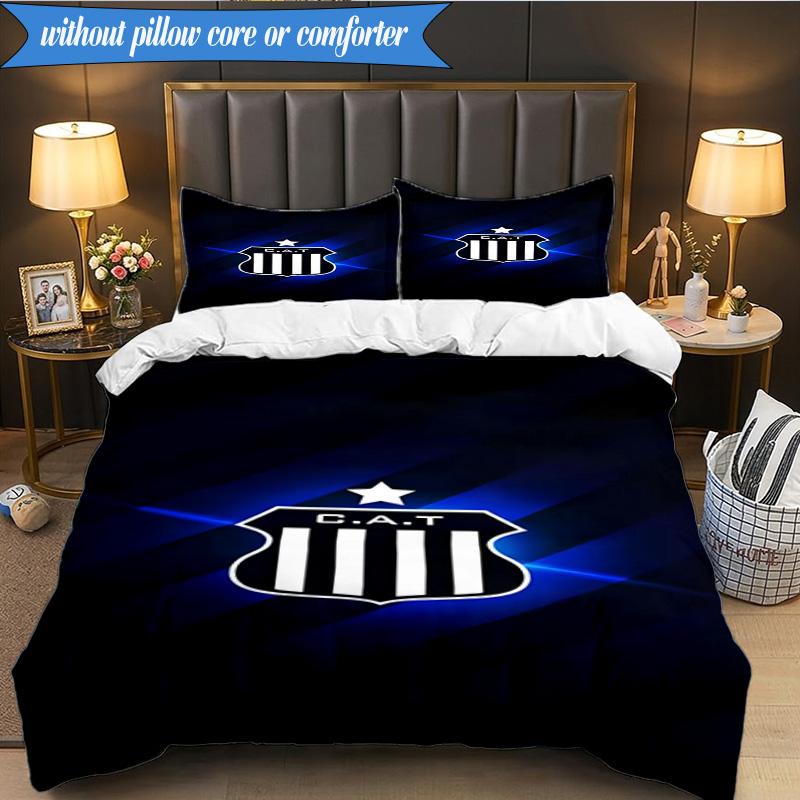 Atletico Talleres Design 3pcs Bedding,Including 1pc Duvet Cover And 2pcs Pillowcases Perfect for Christmas,Ideal for Bedroom, Dormitory