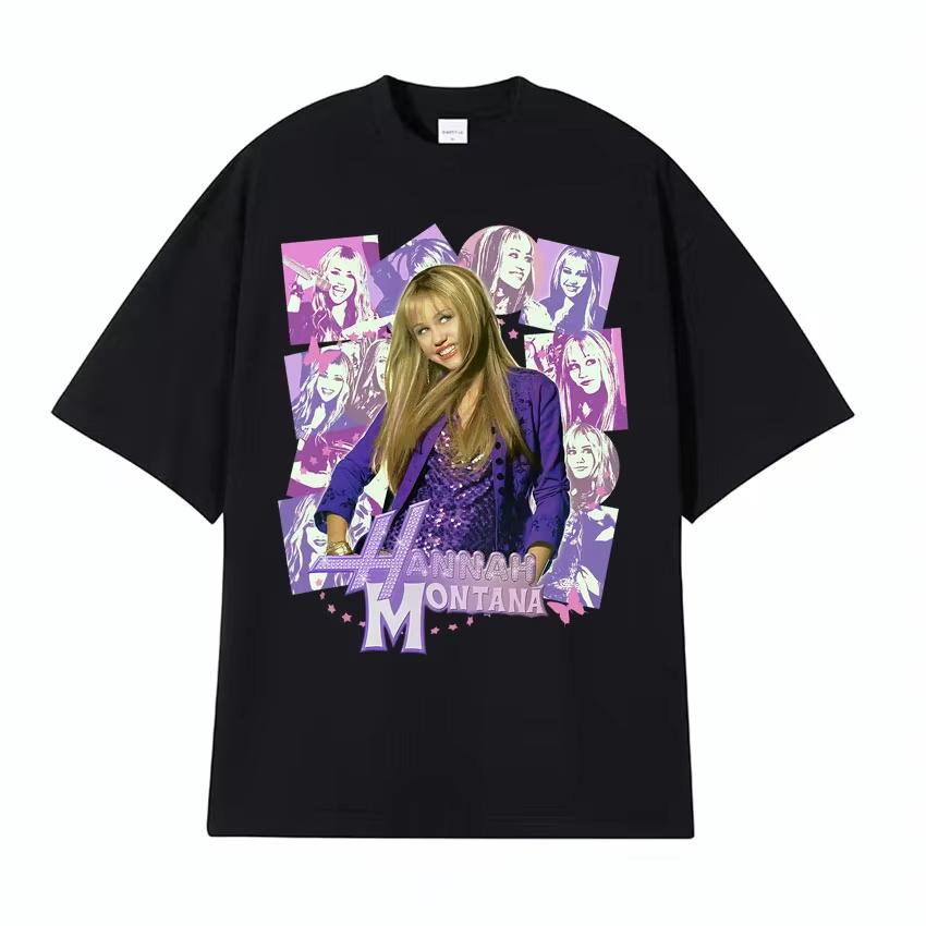 Hannah Montana Epic Iconic Graphic T Shirt Unisex Women Retro Fashion Aesthetic T-shirts Casual O-Neck Cotton Short Sleeve T-shirt