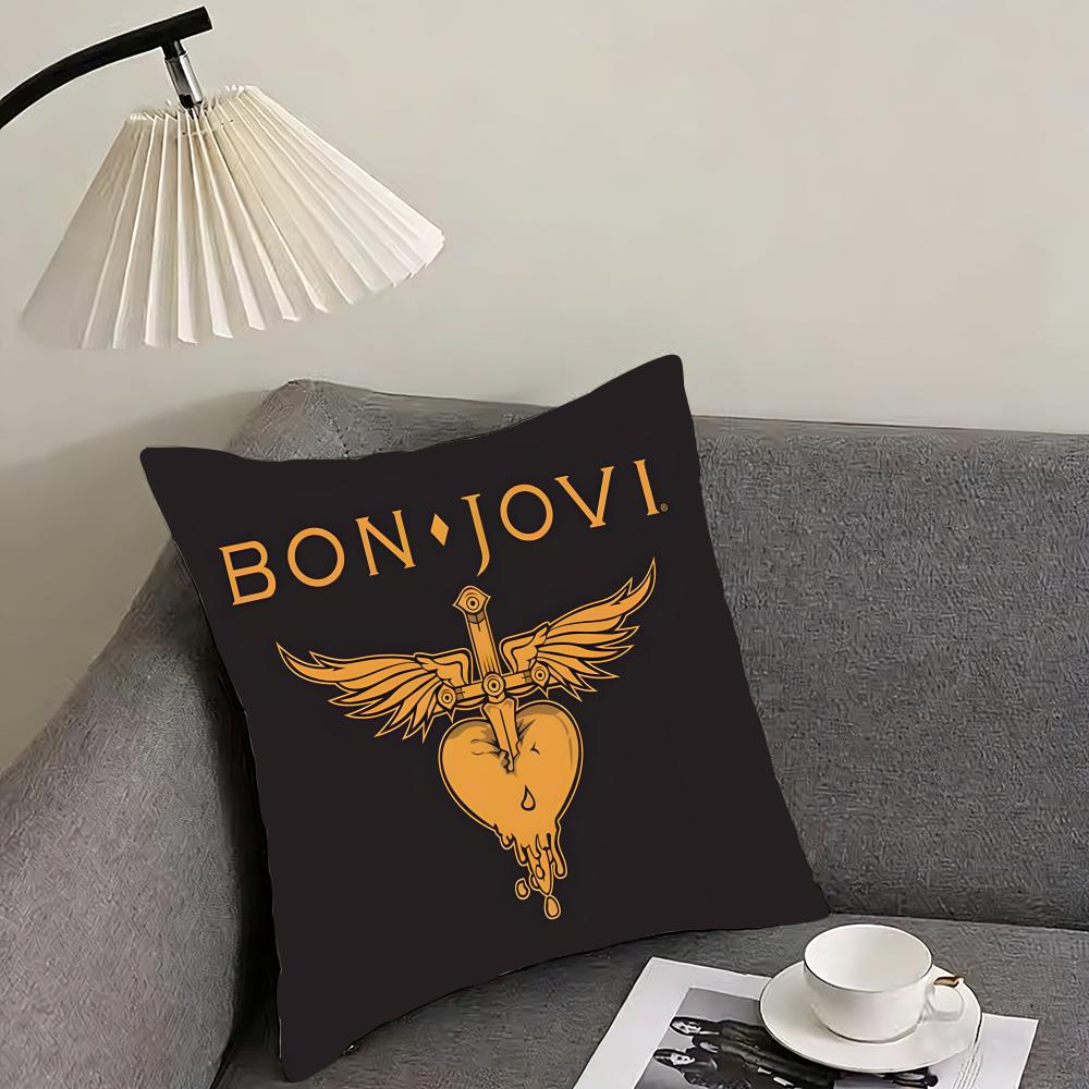 B-Bon Jovis Band Наволочка для подушки-подушки Ультрамягкая, приятная для кожи ткань Облачный комфорт и скрытая молния