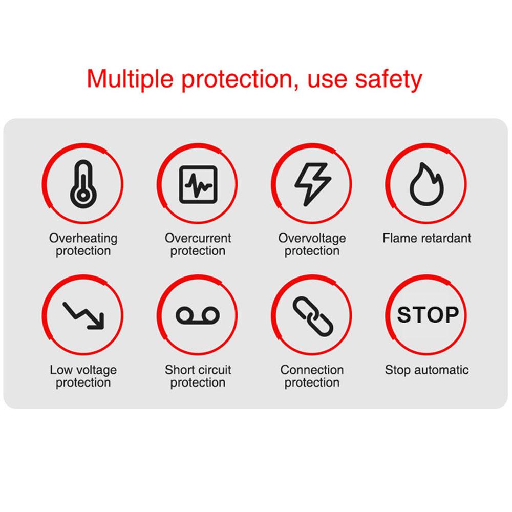 Интеллектуальное зарядное устройство для автомобильного аккумулятора 14,6 В 10 А, зарядное устройство для литиевых и железных аккумуляторов, импульсный ремонт, вилка ЕС/США, бесшумный вентилятор, цифровой ЖК-дисплей 12 В 10 А