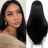 Long Straight Midpoint Wig, Black Wig, Suitable for Black/white Women's Daily/role-playing Wigs