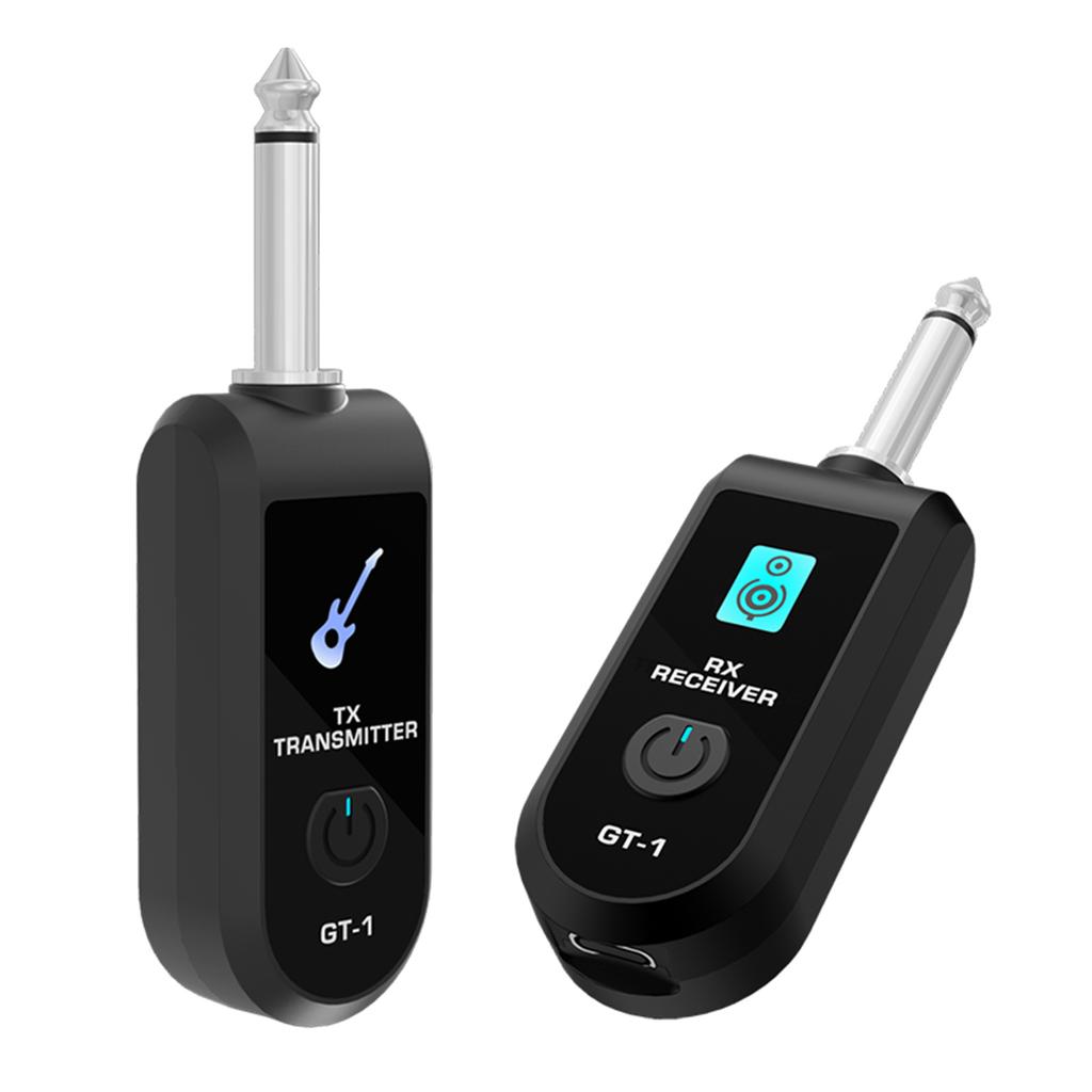 Беспроводной аудиопередатчик-приемник для гитары 2,4G с точным звуком, перезаряжаемая цифровая гитарная система для электроинструментов