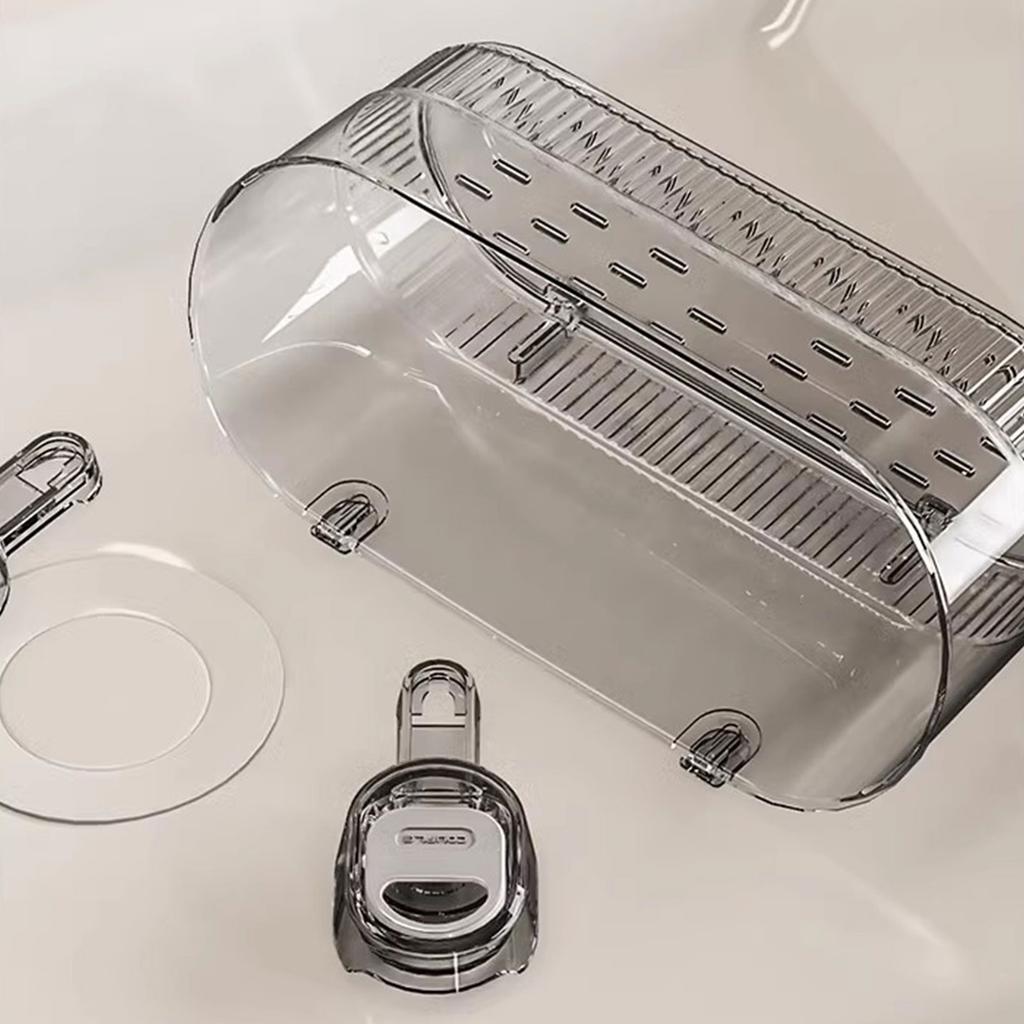 Мощная присоска Стеллаж для хранения Прочный пластиковый присоска Полка Стеллаж для хранения Для ванных комнат Кухонь и Спален