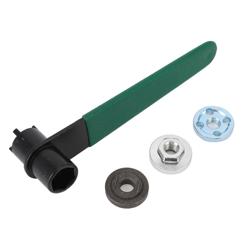 Angle Grinder Wrench 4 Claw and 16mm Hex Socket 2 in 1 Angle Grinder Spanner for Mechanical Repair and Maintenance