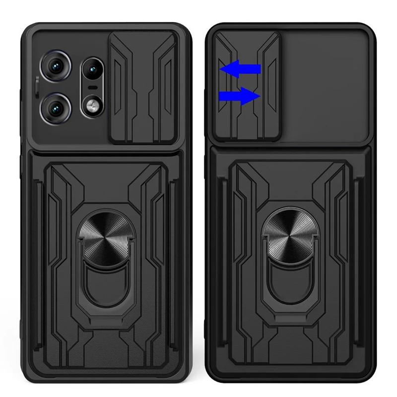 Чехол-обложка для Motorola Edge 50 Pro Moto Edge 40 Neo с карманом для карт, кольцом, магнитной защитой от ударов Fundas Coque