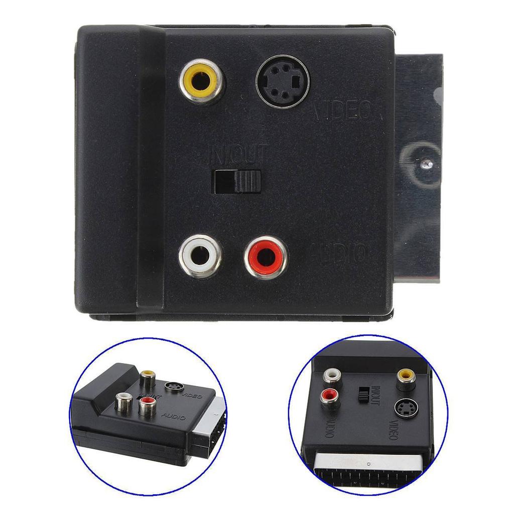 21-контактный AV-адаптер SCART (папа/мама) с нескользящим захватом и отверстием для подвешивания для удобного хранения и организации