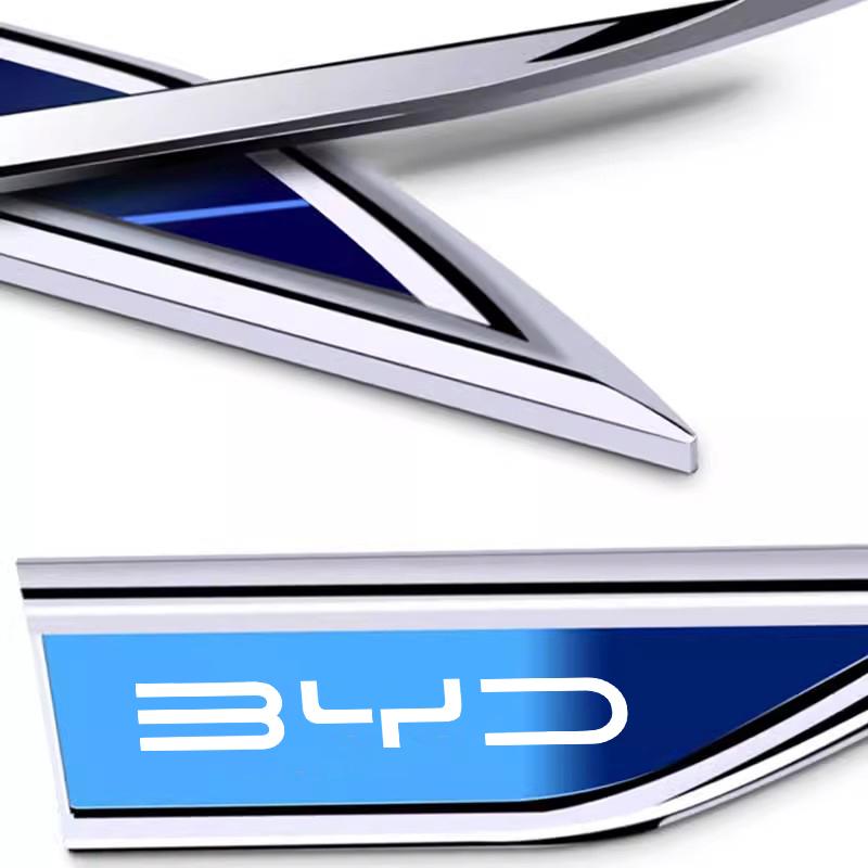 2 шт. Для BYD Tang F3 E6 Atto3 Yuan Plus Song Max F0 G3 I3 Ea1 Dmi 2din S7 E3 L3 F6 G3R G6 S6 Металлические наклейки Декор кузова автомобиля