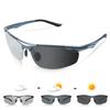Polarized Photochromic Sunglasses [Ultra-LightweightFast Color-ChangingAluminum-Magnesium Alloy] Unisex Photochromic Lenses, Sports Sunglasses, UV400