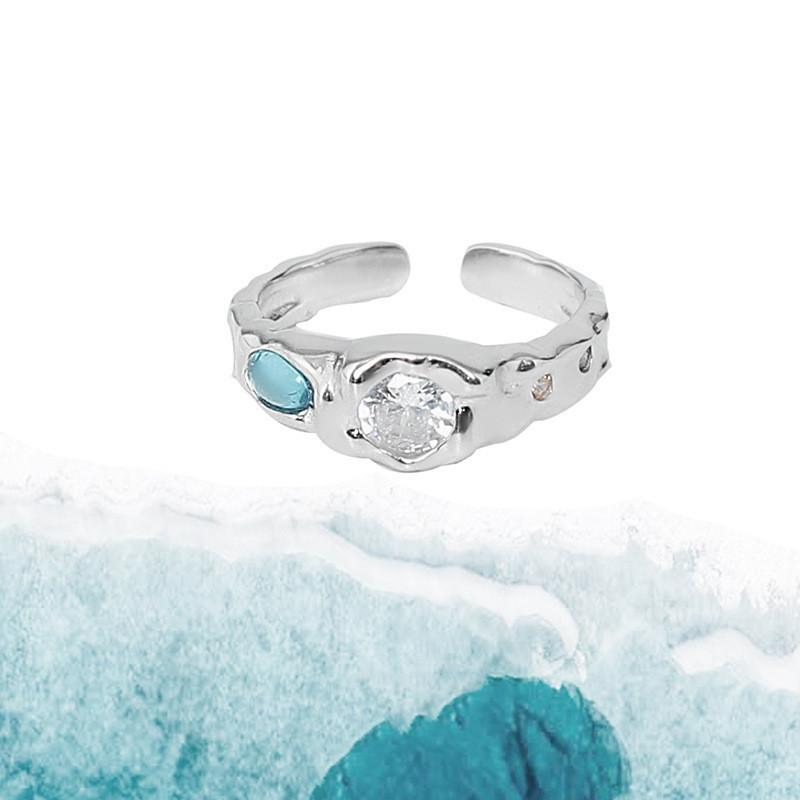 Unique Design Heart Shaped Zircon Ring For Women Adjustable Fashionable Stylish And Chic