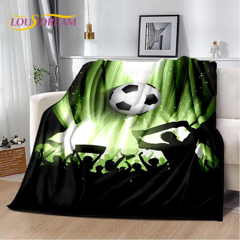 29 Стиль Футбольное поле Футбол Спорт Мультфильм Мягкое одеяло, Мягкий плед для дома Спальня Кровать Диван Дорожный чехол Детский подарок