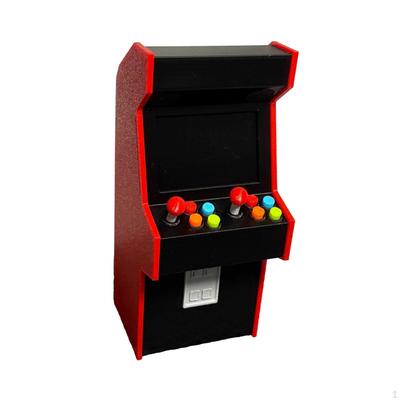 Мини-аркадная модель 1:Игровая консоль в ретро-стиле, масштаб 1:12, симуляция для настольного декора, игровые домики